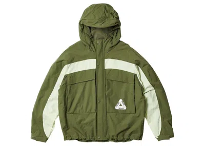 Pre-owned Palace Men's  Gone Fishing Jacket In Olive In Green