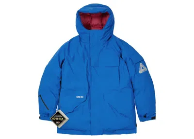 Pre-owned Palace Men's  Goretex Arctic Cargo Parka In Jacket Blue