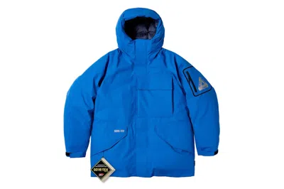 Pre-owned Palace Men's  Goretex Cargo Down Parka In Jacket Blue