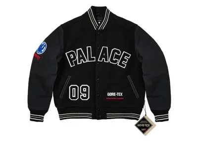 Pre-owned Palace Men's  Goretex Going Further Varsity Jacket In Black