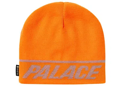 Pre-owned Palace Men's  Goretex Nein Cuff Beanie In Tiger Orange