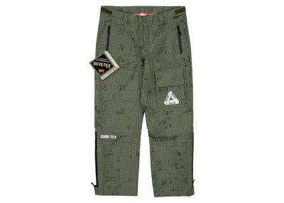 Pre-owned Palace Men's  Goretex The Don Pant In Night Grid Dpm In Black