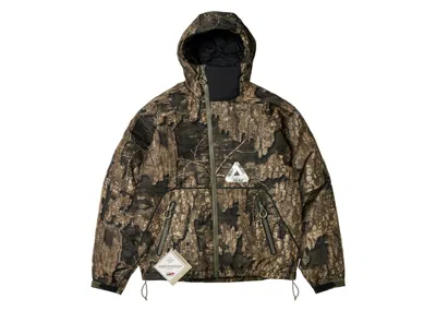 Pre-owned Palace Men's  Goretex Windstopper Mask Jacket In Realtree Timber