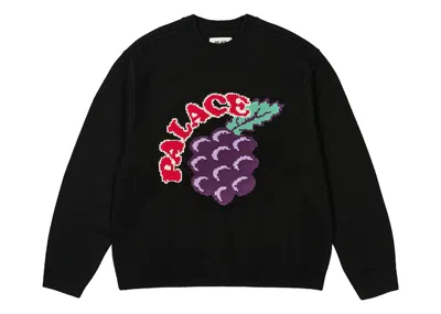 Pre-owned Palace Men's  Grape Knit In Black