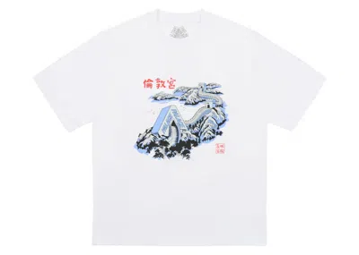 Pre-owned Palace Men's  Great Wall Of Trina Tee Shirt In White