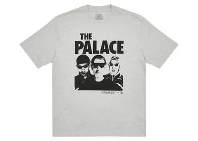 Pre-owned Palace Men's  Greatest Hits T-shirt In Grey Marl In Gray