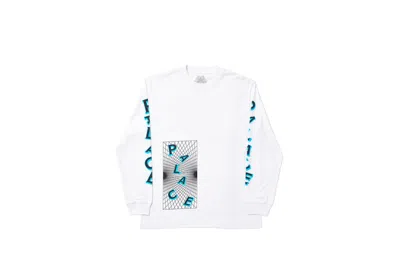 Pre-owned Palace Men's  Griddle Longsleeve In White