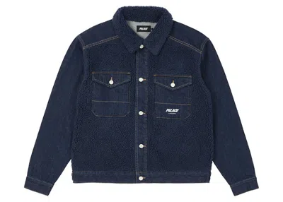Pre-owned Palace Men's  Grizzly Denim Jacket In Indigo