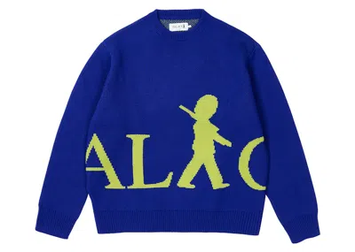 Pre-owned Palace Men's  Guard Knit In Royal Blue