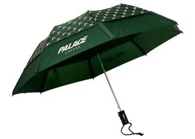 Pre-owned Palace Men's  Gustbuster Palmgram Umbrella In Huntsman/soft White