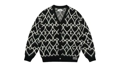 Pre-owned Palace Men's  Hairy Heart Knit In Black
