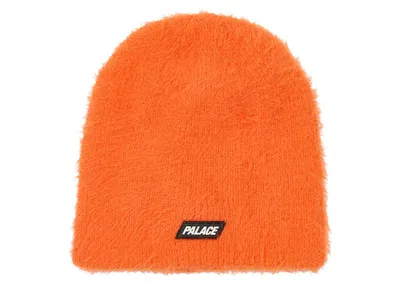 Pre-owned Palace Men's  Hairy Nein Cuff Beanie In Orange