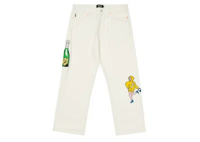 Pre-owned Palace Men's  Handbag Baggies Jean In White