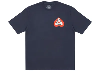 Pre-owned Palace Men's  Hearty T-shirt In Navy Blue
