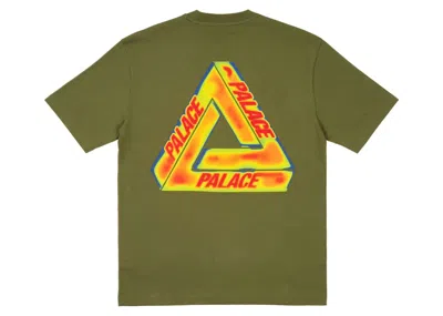 Pre-owned Palace Men's  Heat Sensi T-shirt In The Deep Green