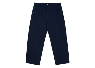 Pre-owned Palace Men's  Heavy Canvas Work Pant In Navy Blue