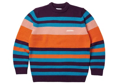 Pre-owned Palace Men's  Heavy Stripe Knit In Orange
