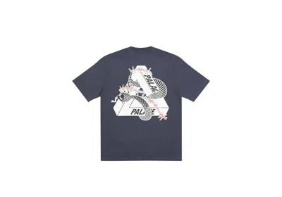 Pre-owned Palace Men's  Hesh Mit Fresh T-shirt In Navy Blue