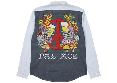 Pre-owned Palace Men's  Hippy Salute Shirt In Blue