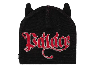 Pre-owned Palace Men's  Horny Nein Cuff Beanie In Black
