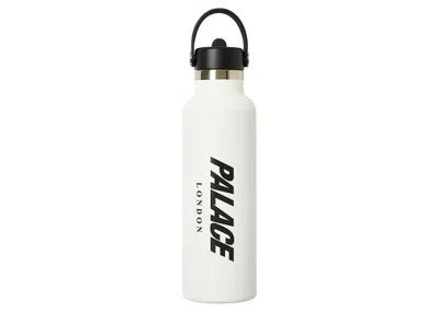 Pre-owned Palace Men's  Hydro Flask 21 oz Standard Mouth With Flex Straw Cap In White