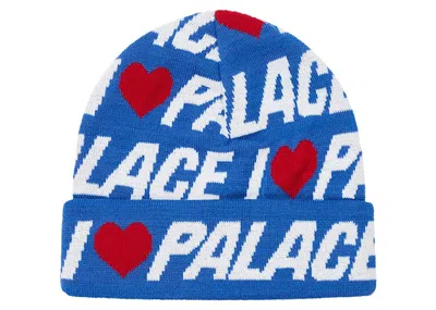Pre-owned Palace Men's  I Love  Beanie In Blue