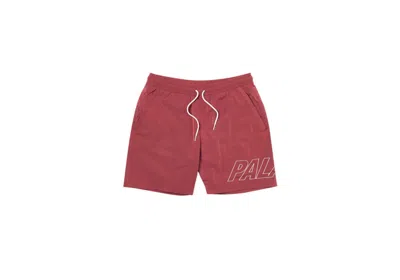 Pre-owned Palace Men's  Iridecent Swimshorts In Red