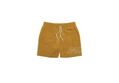 Pre-owned Palace Men's  Iridecent Swimshorts In Yellow