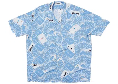 Pre-owned Palace Men's  Jcdc Cards Shirt In Blue