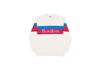 Pre-owned Palace Men's  Jeans Crew In White