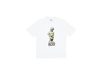 Pre-owned Palace Men's  Jimmy Piddle T-shirt In White