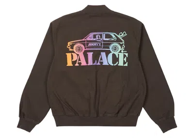 Pre-owned Palace Men's  Jimmy'z Washed Twill Bomber In Grey