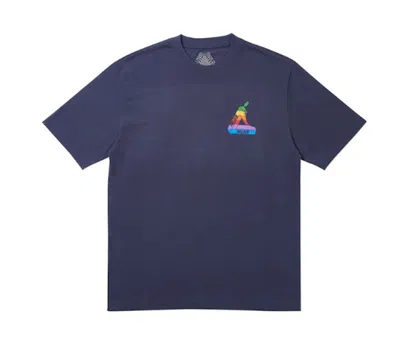 Pre-owned Palace Men's  Jobsworth T-shirt In Navy Blue
