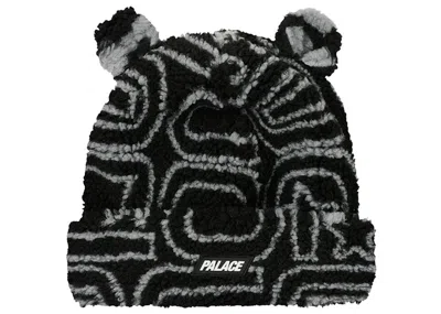 Pre-owned Palace Men's  Joyrex Fleece Ears Beanie In Black