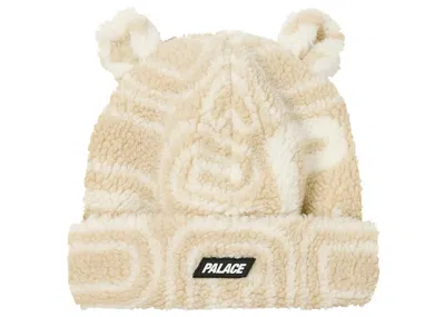 Pre-owned Palace Men's  Joyrex Fleece Ears Beanie In Stone