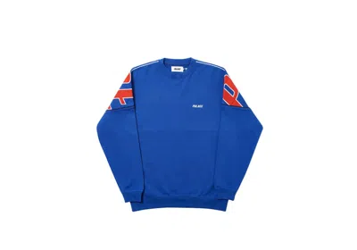 Pre-owned Palace Men's  Jumbo Drop Crew In Blue