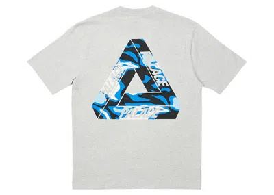 Pre-owned Palace Men's  Jungle Camo Triferg T-shirt In Grey Marl
