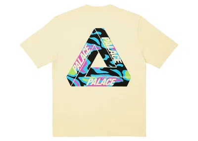 Pre-owned Palace Men's  Jungle Camo Triferg T-shirt In Mellow Yellow