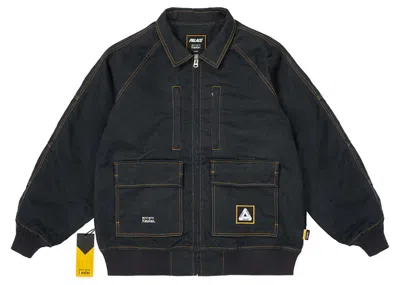 Pre-owned Palace Men's  Kevlar Denim Bomber In Indigo