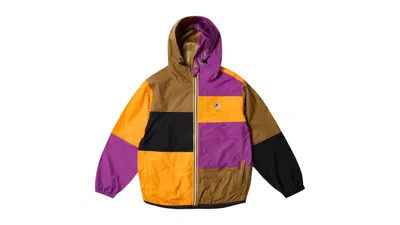 Pre-owned Palace Men's  Kway Le Vrai 4.0 Claude Packable Jacket In Purple/orange In Multi