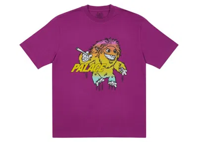 Pre-owned Palace Men's  Large Up T-shirt (fw21) In Plum