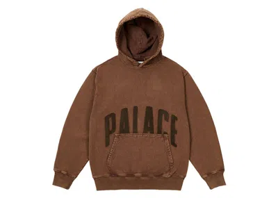 Pre-owned Palace Men's  League Hoodie In Nice Brown