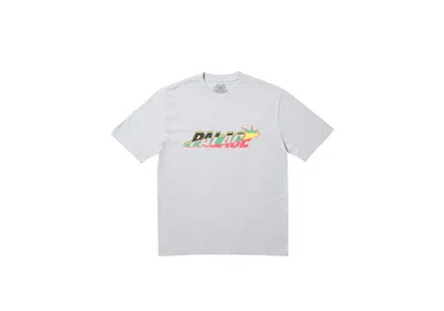 Pre-owned Palace Men's  Lique T-shirt In Grey Marl In Gray