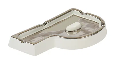 Pre-owned Palace Men's  Logo Ashtray In White/silver In Multi