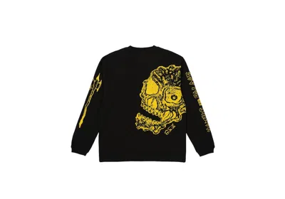 Pre-owned Palace Men's  Lotties Thermal Skull Longsleeve In Black