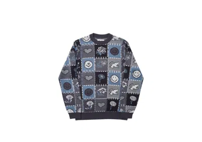 Pre-owned Palace Men's  Love Dove Knit In Grey