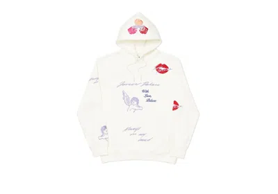 Pre-owned Palace Men's  Love Letter Hoodie In White