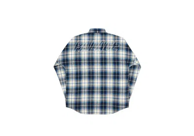 Pre-owned Palace Men's  Lumber Yak Shirt In Blue/white