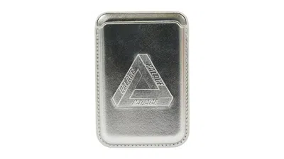 Pre-owned Palace Men's  Magsafe Wallet In Silver