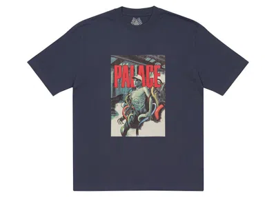 Pre-owned Palace Men's  Mangas T-shirt In Navy Blue